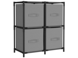 Storage Cabinet, Storage Cabinets Vidaxl Cinzeto Tecido (n/a)