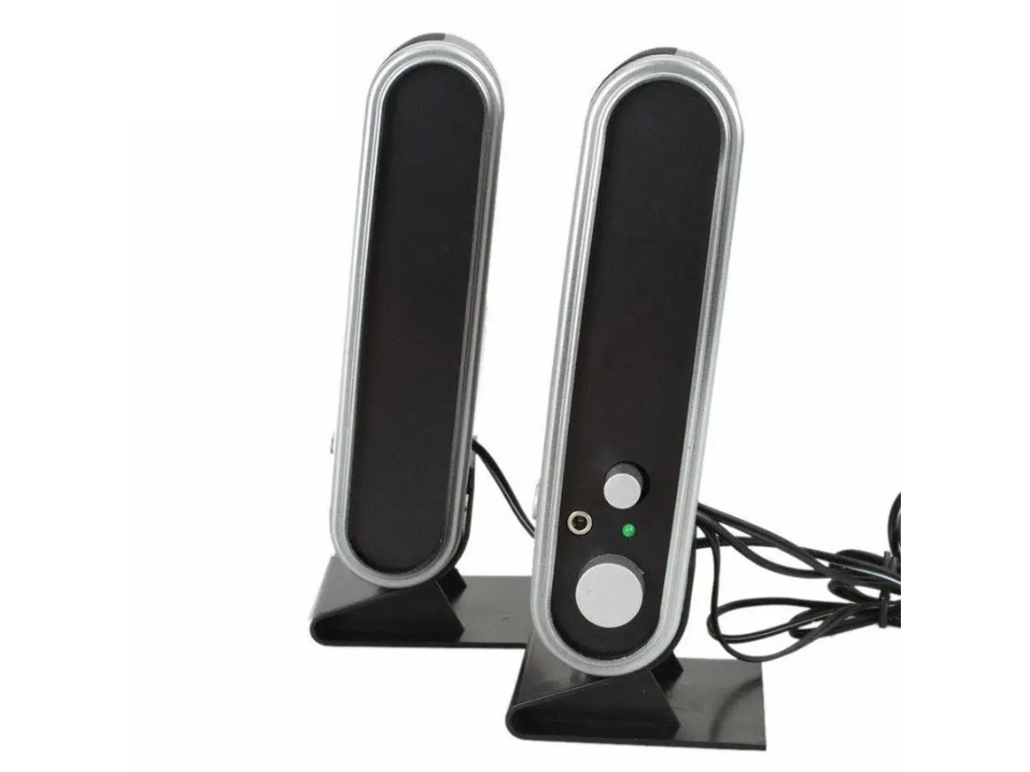 Conjunto de 2 Alto falantes Usb Estéreo Portáteis MDUG