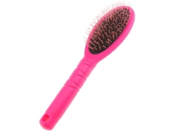 Escova De Cabelo Antiestática Com Laço E Pente, Feita De Silicone Alta Qualidade, Vermelha