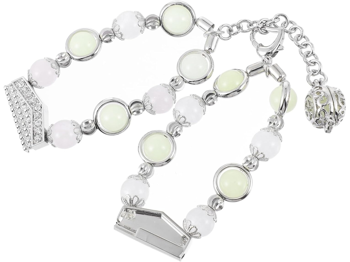 Pulseira De Relógio Inteligente Com Contas Luminosas Ágata, Joia
