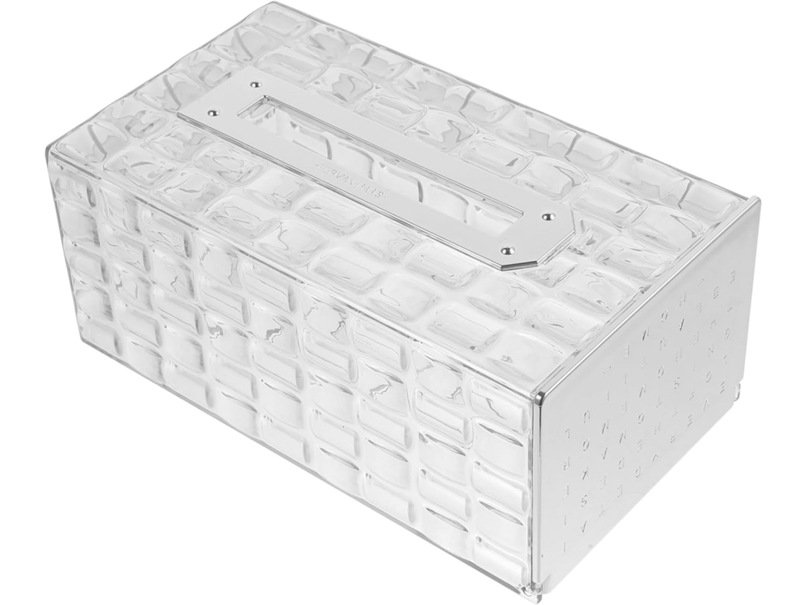 Porta-lenços Retangular Transparente Para Parede, Para Banheiro.