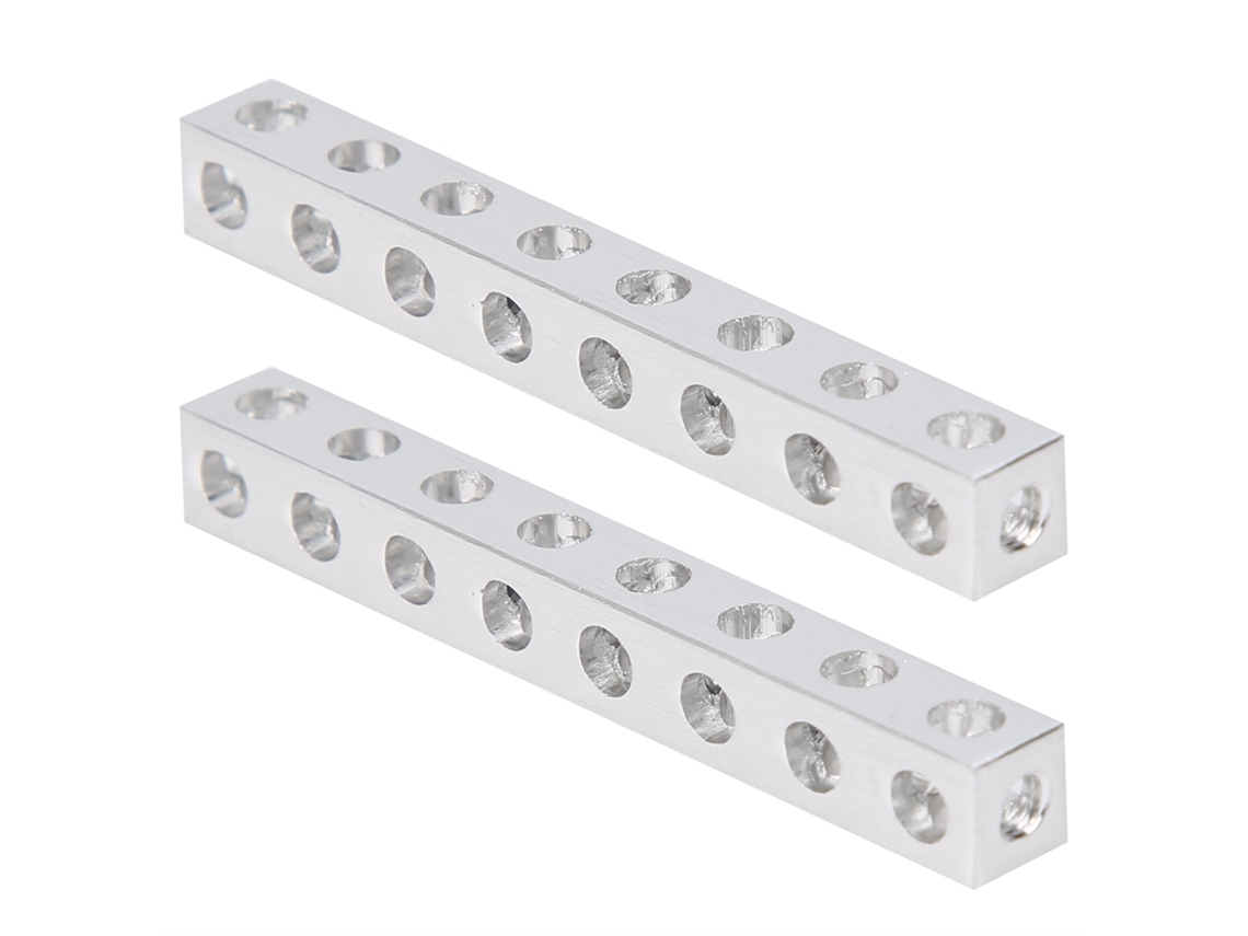 2 Peças 3106‑0008‑0064 Viga Quadrada 8x8x64mm Com 8 Orifícios Acessório De Estrutura Robótica