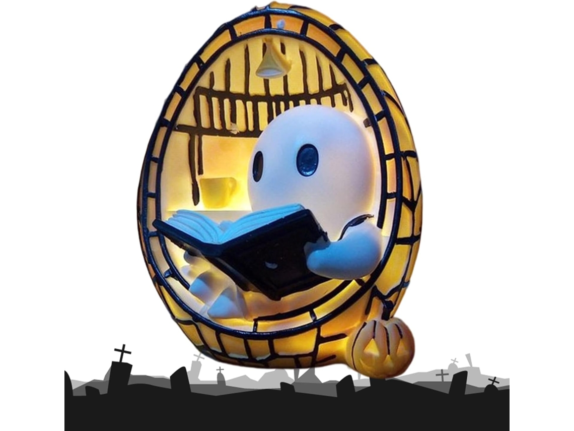 Luminária De Leitura Fantasma Com Led Que Muda Cor, Adorável E