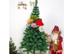 Arranjo De Flores Natal Com Folhas Brancas Artificiais Em Pó 6un