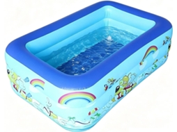 Piscina Inflável Infantil Brincadeira na Água com Dreno, Piscina Inflável para Crianças no Jardim, para Crianças, CHABERLU