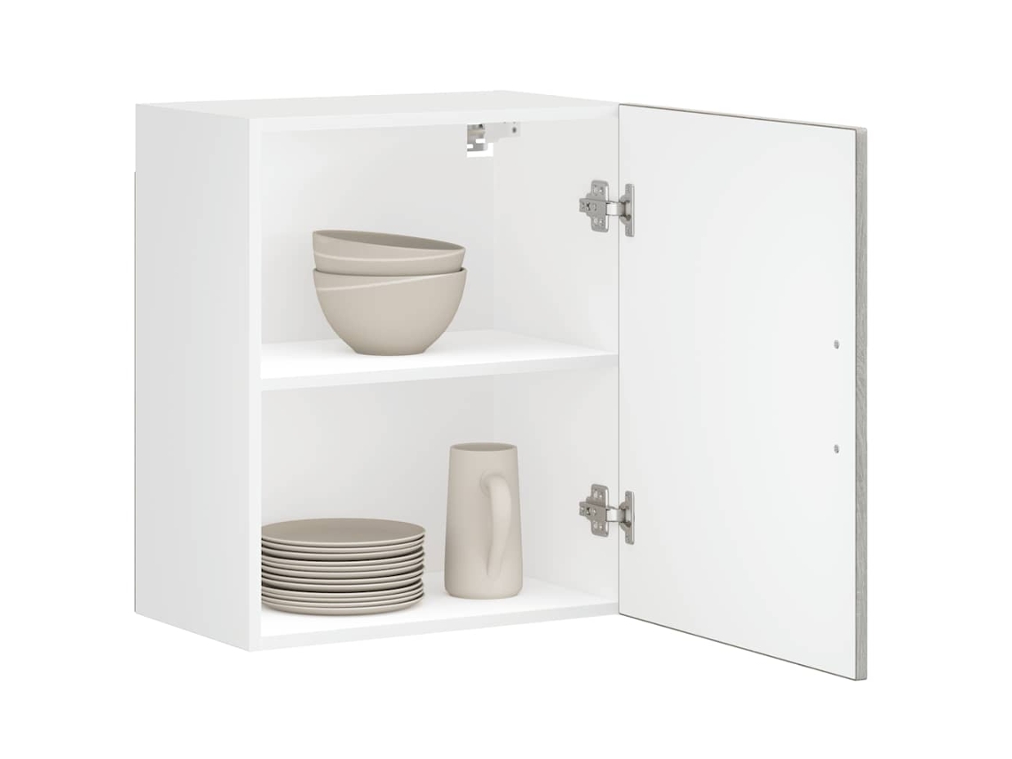 Vidaxl Armários Parede Cozinha 2 Pcs Porto Sonoma Cinza