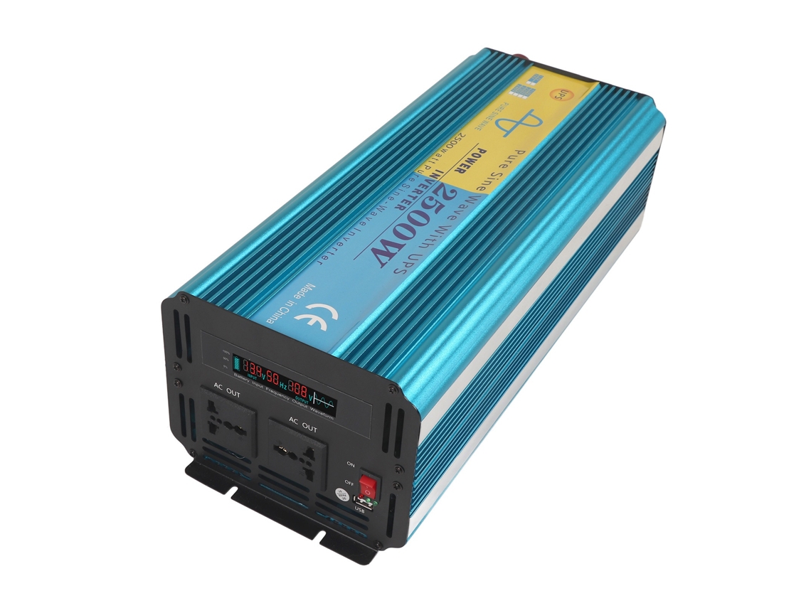 Inversor De Corrente Continua Laxiscreed Com Onda Senoidal Pura 2500w E Visor Lcd