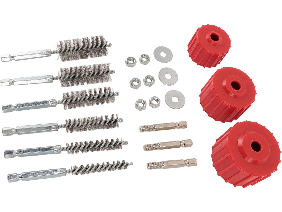 Escova De Limpeza Tubos Cobre Para Furadeira Elétrica, Conjunto