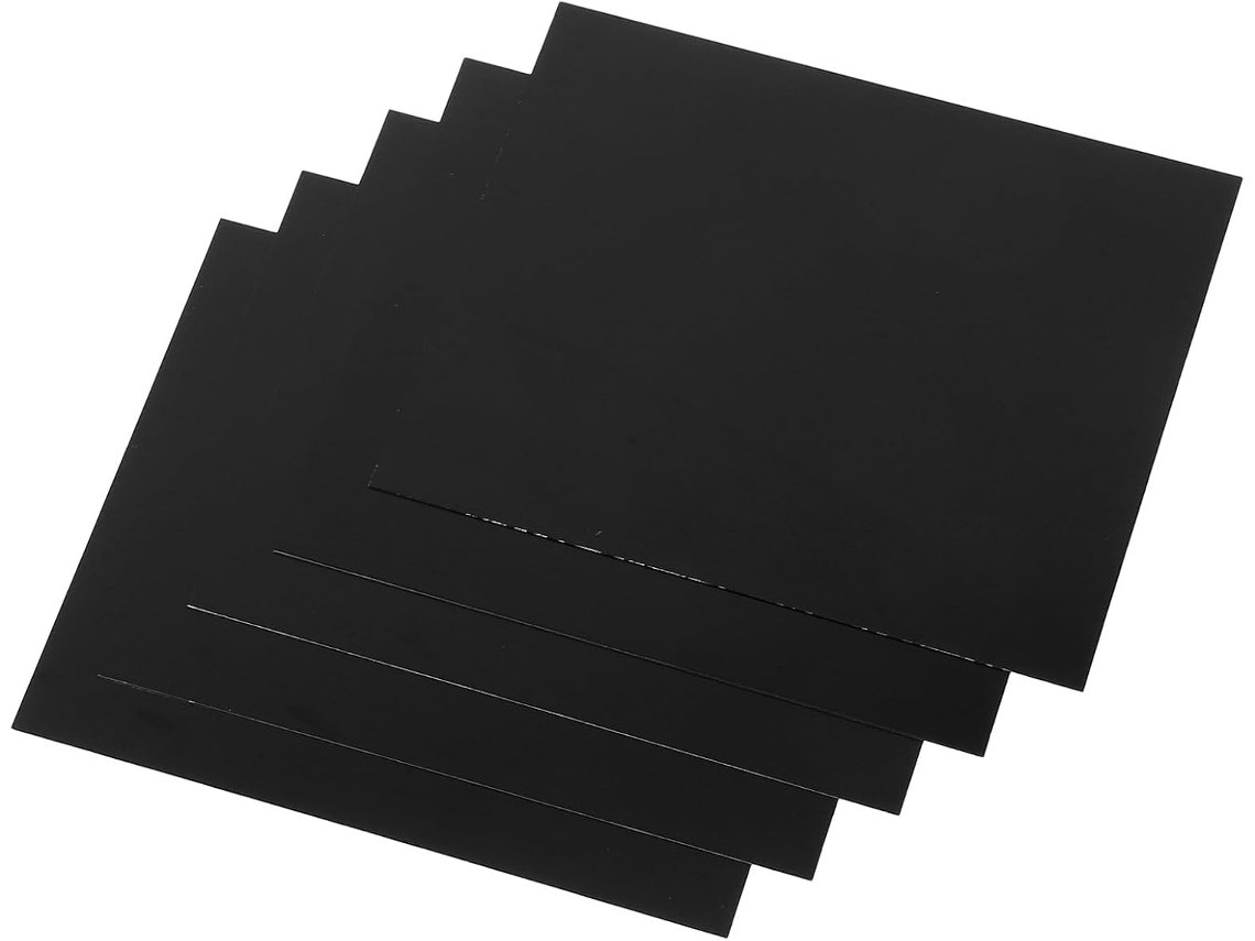 Placas De Sublimação Vanzack 5em Alumínio Preto, Ideais Para Gravação Em Placas, Sinalização Externa E Comercial