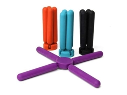 Set De 4 Manteles De Silicona Plegables Goodchancemuk - Aislamiento Térmico En Forma De Cruz