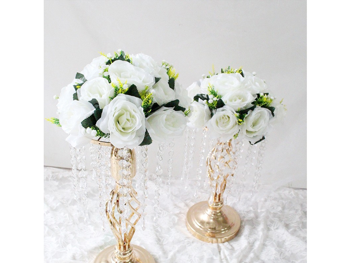Flores Artificiais (conjunto De 2, Branco) Eoocoo