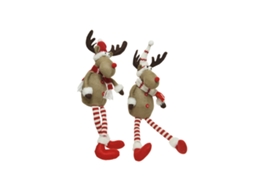 Peluche DECORIS Renas de Natal 12,5 X 16 X 49 cm