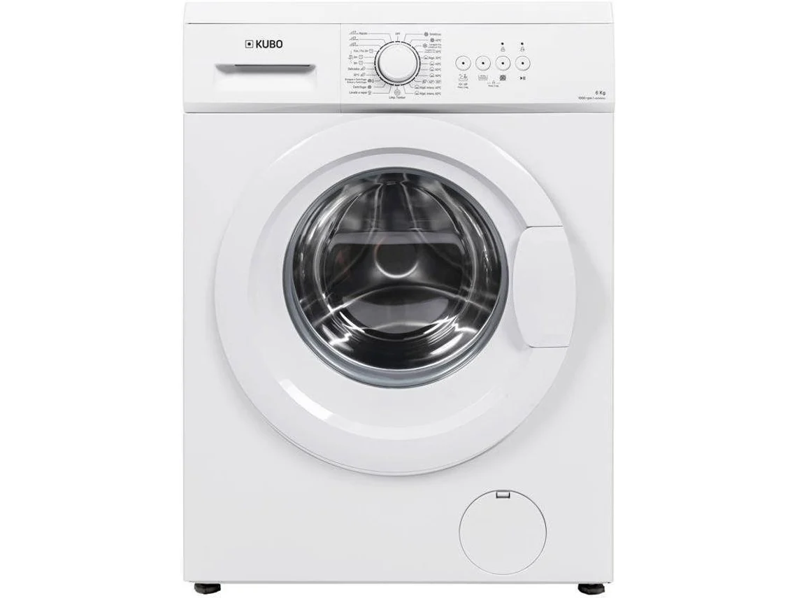 Máquina de Lavar Roupa KUBO KBWM8992 (6 kg - 1000 rpm - Branco)