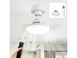 Ventilador de Teto Telescópico, com Luz e Controle Tátil, 16 Polegadas, Intensidade Regulável Entre 3000 6500 K, Baixo Ruído STELASPLEN