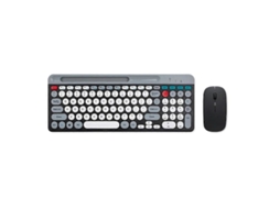 Lurelia Conjunto De Teclado E Mouse Sem Fio Bluetooth 2.4g Com Cores Vibrantes