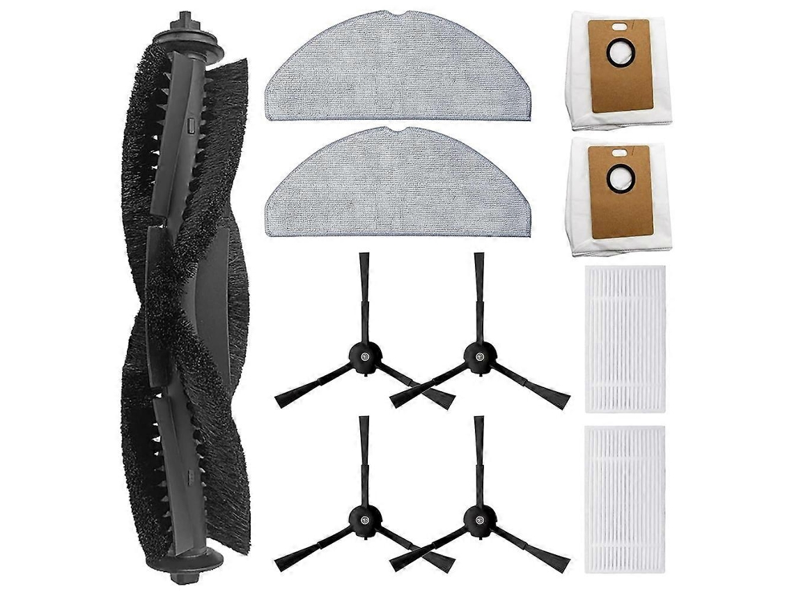 11pcs For Rv30 / Rv20 Vacuum Cleaner Parts Main Side Brush Filters Mop Cloth Dust Bags