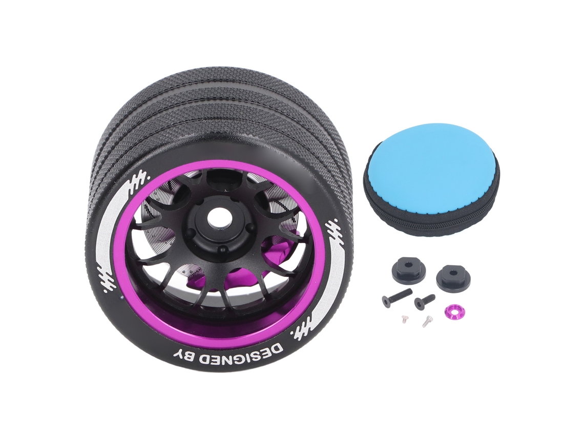Volante Controle Remoto RC de Alumínio Leve Resistente a Impactos para Flysky Sanwa Futaba S/MARCA