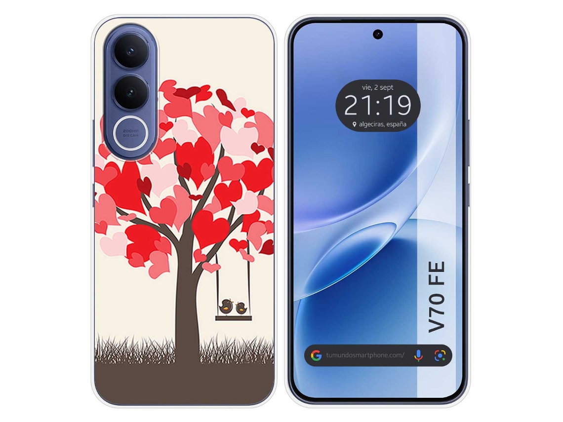 Capa Tumundosmartphone De Silicone Para Vivo V70 Fe Com Estampa De Pássaro