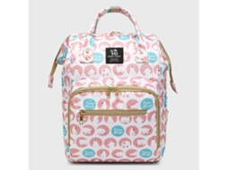 Mochila De Maternidade Lazer Grande Capacidade Impressa Urso Mochila Elegante E Conveniente Bolsa De Viagem Yunzii