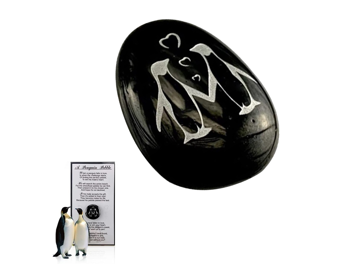 Ats pingüino de Bolsillo Abrazo Pingüino Mini Animal Adorno de Pingüino Abrazo Con Tarjeta de Saludo Regalo Animal Bonito