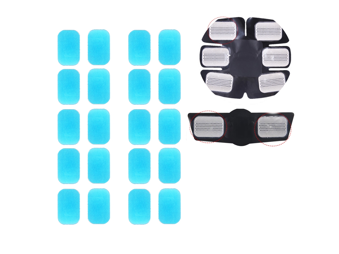 Almofadas De Gel Para Massagem Cervical Ems, Adesivos De Massagem Muscular Substituíveis, Adesivos De Gel, Estimulador Muscular, A Aquaforge