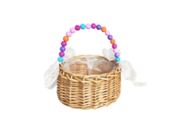 Laxiscreed Cesto De Armazenamento Rattan Com Alça De 15cm Para Casamentos E Presentes De Noiva