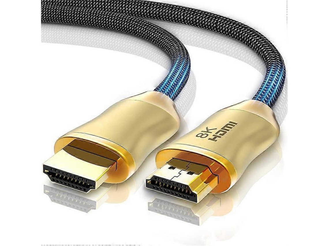 Cabo Hdmi 2.1 10 M 8k/60hz 4k/120hz Conectores Banhados AQUAFORGE