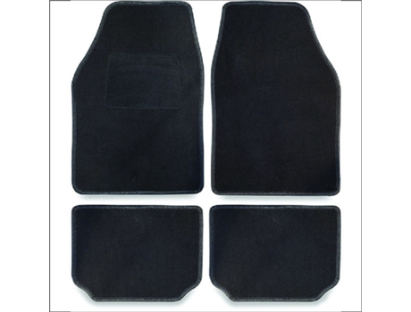 Kit 4 Tapetes Clasic Torino Preto Pwr