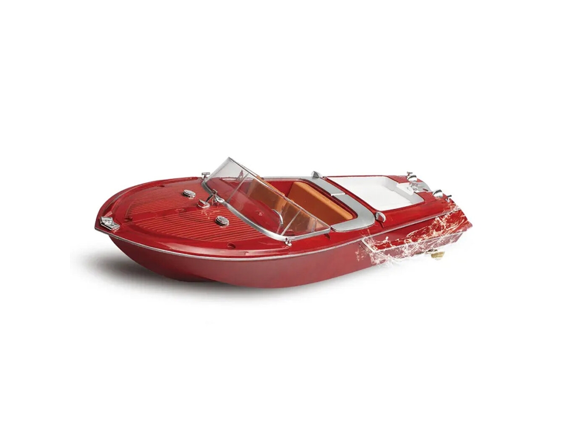 Barco Rc Huiqi Sk1 Rtr 2.4g 25km/h, Barco de Corrida com Comando, Lancha de Madeira Impermeável, Brinquedo, Veículo, Modelos Retro MDUG