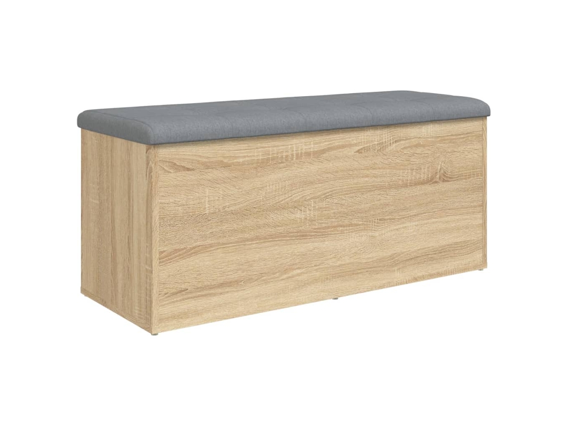 Conjunto 1 Banco De Armazenamento Vidaxl Marrom Derivados De Madeira (102 X 42 X 45 Cm)