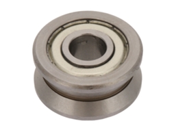 Laxiscreed Guia De Rolamentos Com Rolos Duplos E Ranhura, Diâmetro Interno De 10mm E Externo De 30mm