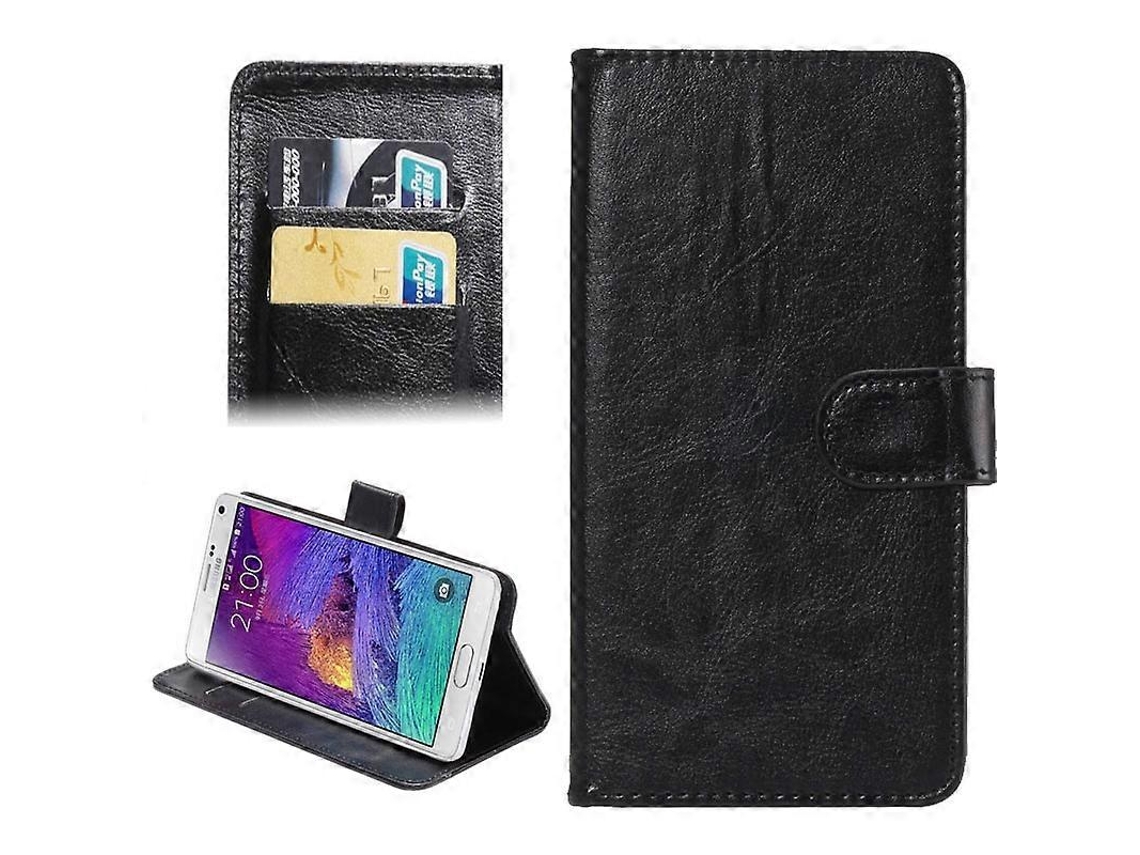 Capa De Transporte Universal Com Textura Crazy Horse De 5,3-5,5 Polegadas, Giratória Em 360 Graus, Com Suporte E Compartimentos Para Cartões Para Gala
