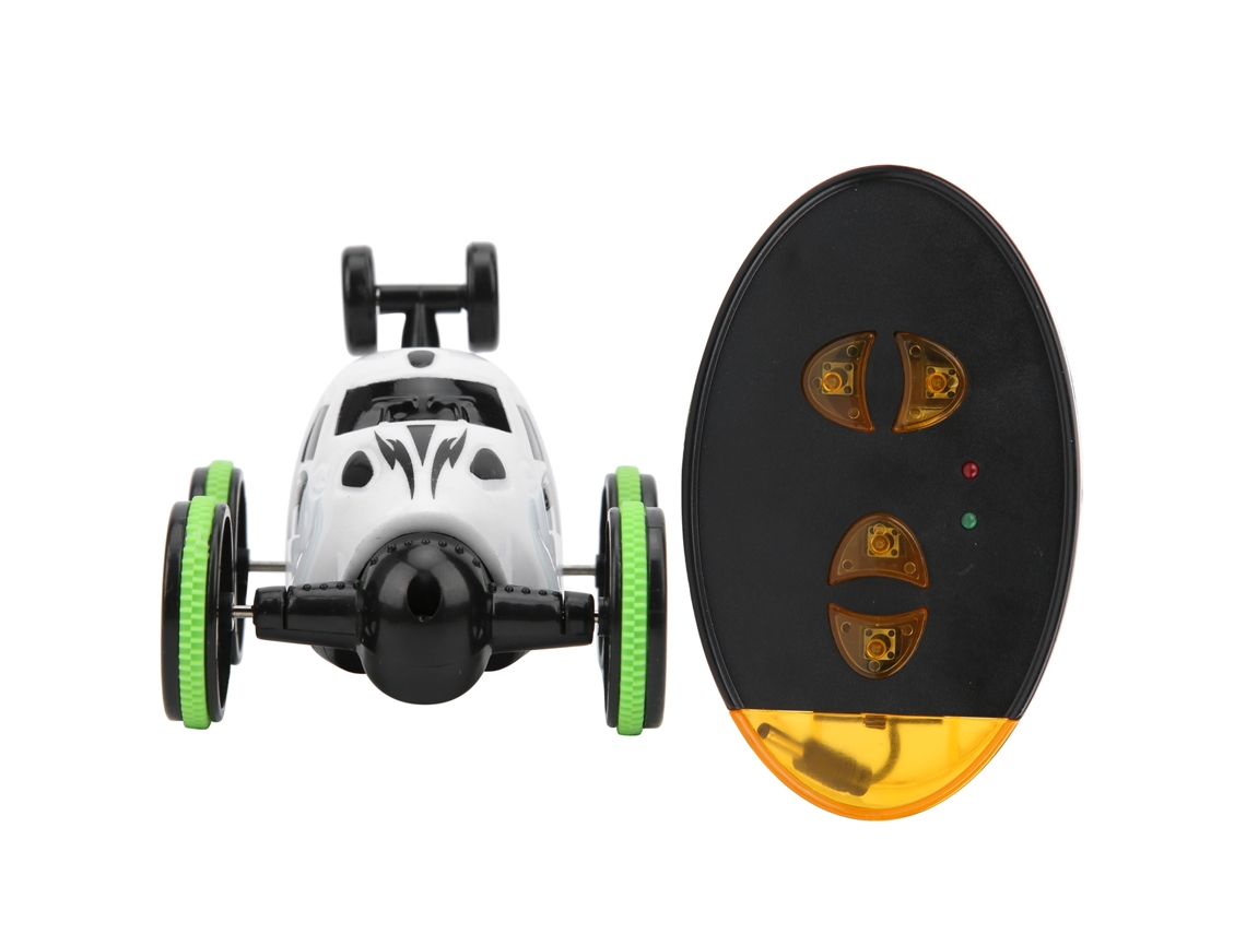 Mali carro de Controle Remoto 2.4g Mini Rc Stunt com Luz 360° Rolamento Branco para Crianças 3+