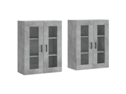 Wall Mounted Cabinet, Wall Mounted Cabinets Vidaxl Cinzeto Madeira Processada (n/a)