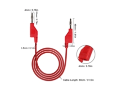 Laxiscreed Kit De Cabos Teste Com Banana Plug Em Silicone - Até 2000v E 20a