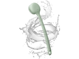 Lurelia Acessório De Duche Com Escova De Silicone Para Banho, Cabo Longo, Pega Ergonómica E Com Argola, Banho Relaxante
