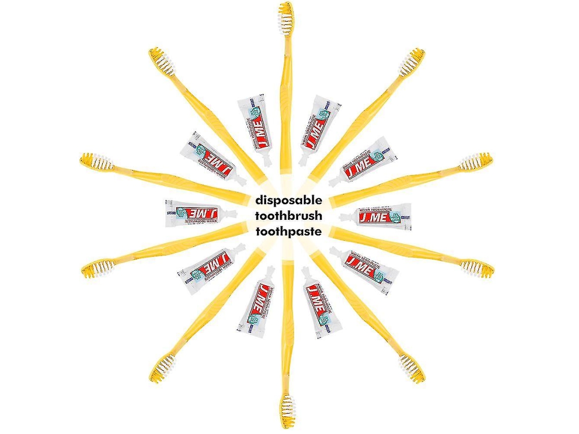 100 Escovas De Dentes Descartáveis ​​com Pasta De Dente Kit De Viagem Portátil Conveniente PENGDSJE