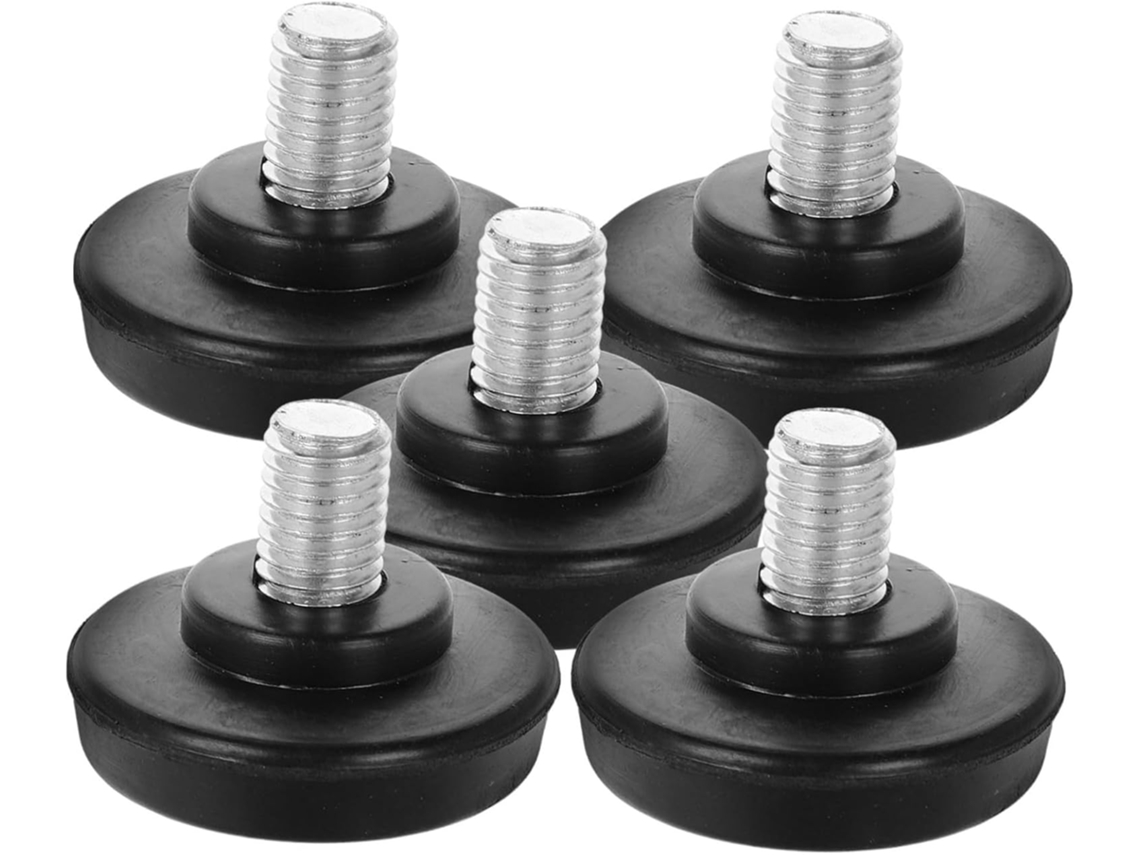 Niveladores De Cadeira Reforçados, Conjunto De 5 Peças, Com Pés De Substituição Plástico E Metal Rosca Para Cadeiras
