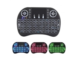 I8 Air Mouse Mini Teclado Sem Fio Colorido Luminoso Teclado Rgb