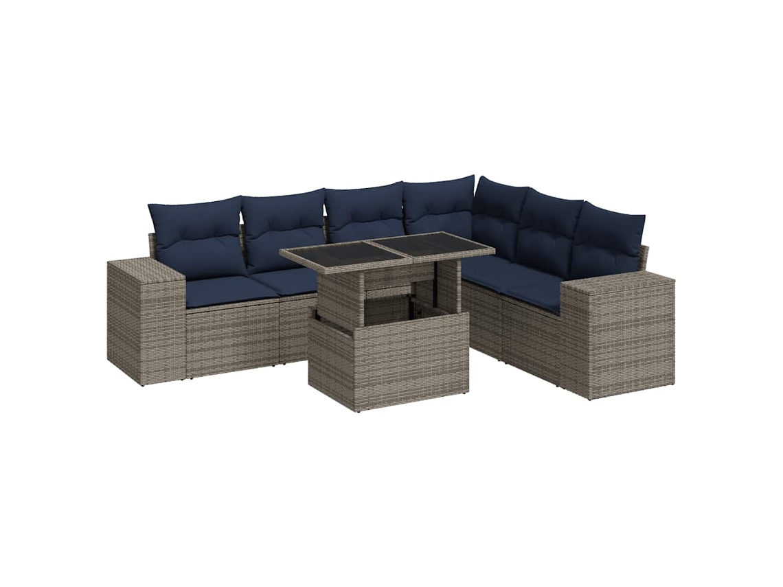 Garden Sofa Set, Garden Sofa Sets Vidaxl Preto Rattan / Vime (n/a)