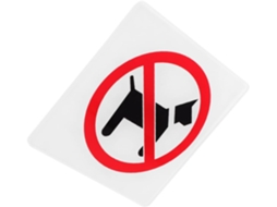 Placa De Acrílico Proibida A Entrada Estimação Para Portas Sinal Aviso Altamente Eficaz Escritórios E
