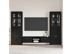Vidaxl Conjunto De Móvel De Tv Florin 3 Unid. Preto