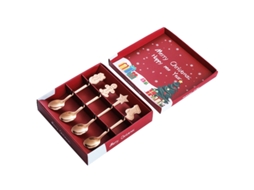 Conjunto Colher Café Aço Inox LAXISCREED Ouro Rosa