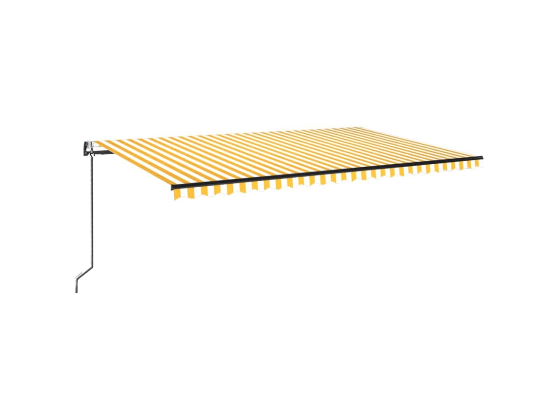 Retractable Awning, Retractable Awnings Vidaxl Amarelo Alumínio (500 X 300 Cm)