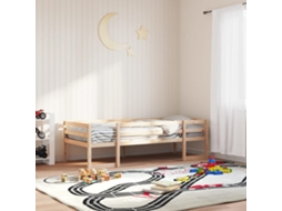 Vidaxl Estrutura De Cama Infantil 75x190 Cm Madeira De Pinho Maciça