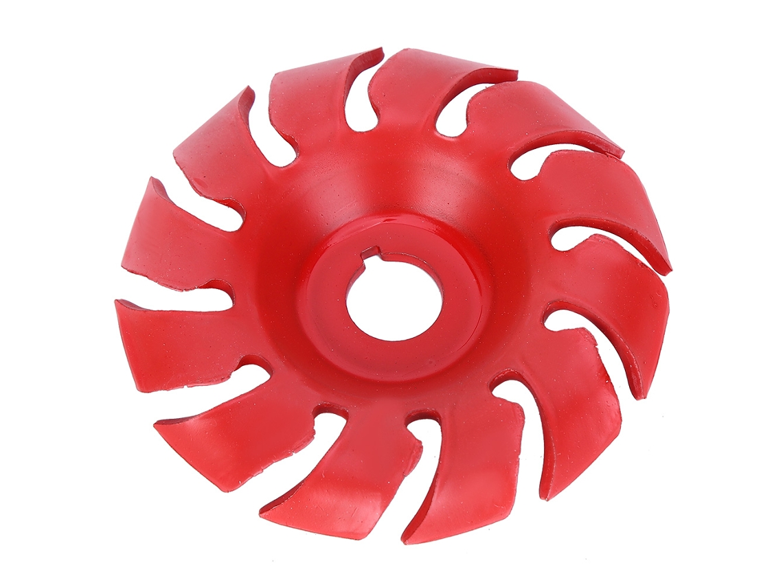 Disco De Polido De 3,5 Polegadas 12 Dentes Vermelho Para Mezcladora Angular Ferramenta De Gravura E Corte Em Madeira