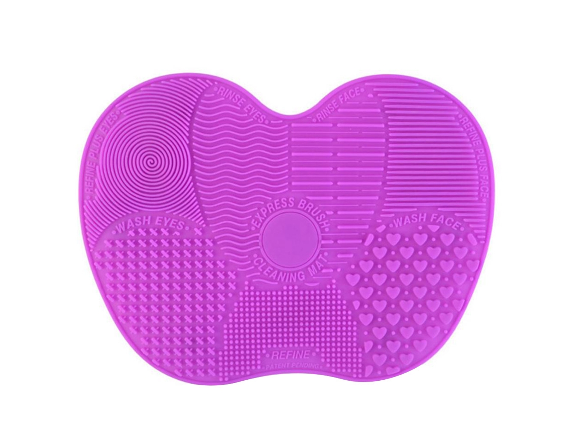 Pano De Silicone Com Esfregão Para Limpeza De Pincéis De Maquiagem