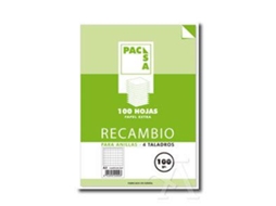 Recambio A4 100H 4 Taladros 100G Cuad.4X4 Pack M PACSA