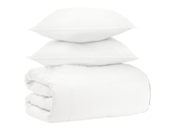 Vidaxl Conjunto De Edredom 3 Unid. Branco Bambu
