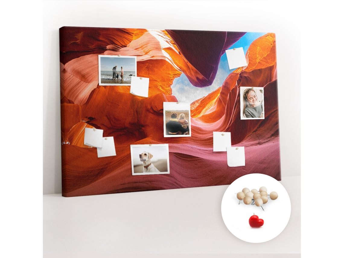 Painel De Cortiça Para Parede Canyon Para O Corredor Espelharte (120x80 Cm)